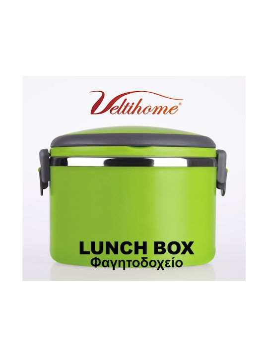 Veltihome Δοχείο Φαγητού Inox Πράσινο 1lt