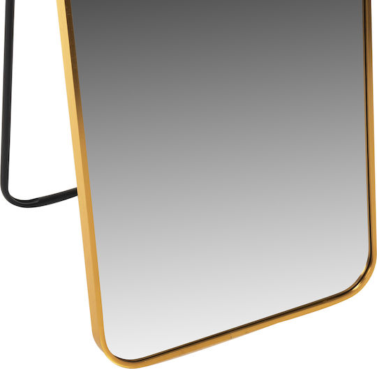 HomeMarkt Boely Boden- oder Standspiegel mit Gold Aluminium Rahmen 160x39cm