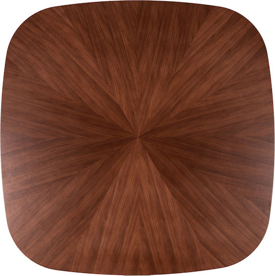 Riner Square Kitchen Table Wooden Natural Colour 91x91x75cm