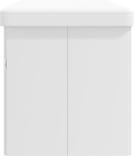 Hallway Furniture with Shoe Rack and Bench White 110x38x38cm