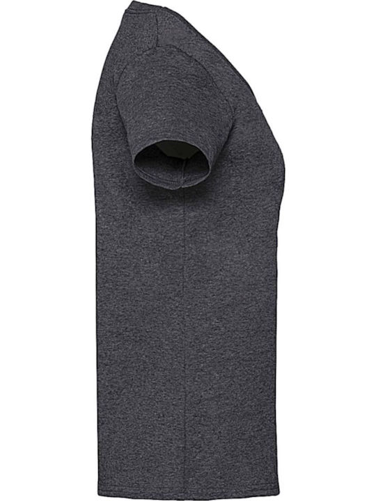 Fruit of the Loom Women's Short Sleeve Promotional T-Shirt Dark Heather Grey