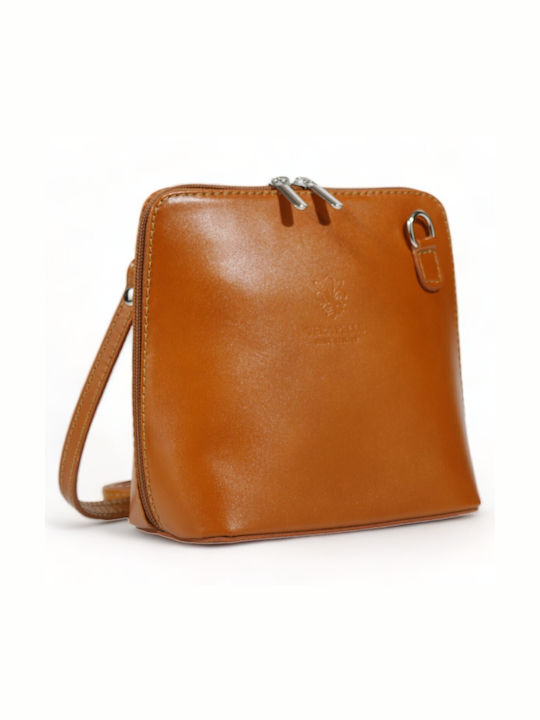 Passaggio Leather Leather Women's Bag Crossbody Tabac Brown