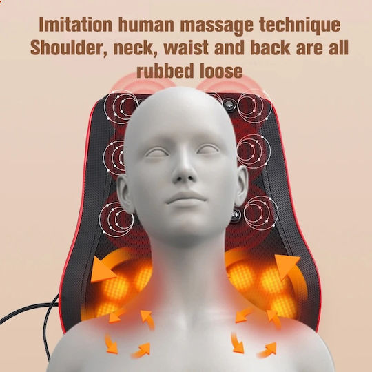 Pillow Massage Shiatsu for the Neck with Heating Function Black YD-708K