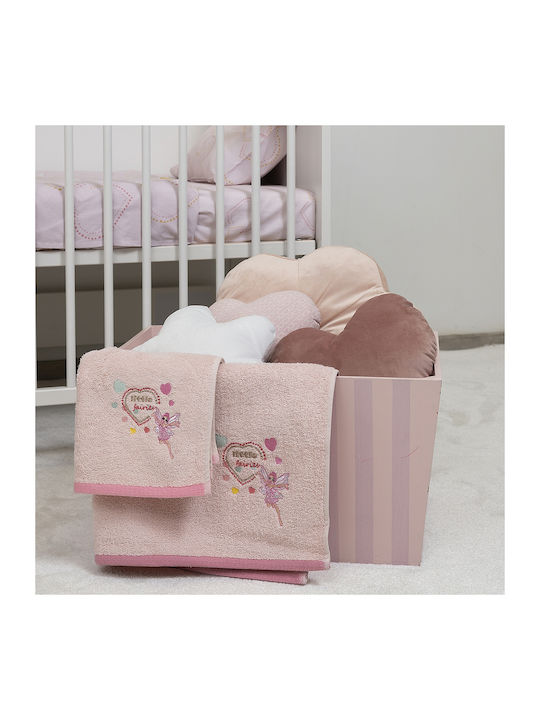 Naf Naf Set de prosoape pentru copii 2pcs Somon/Roz