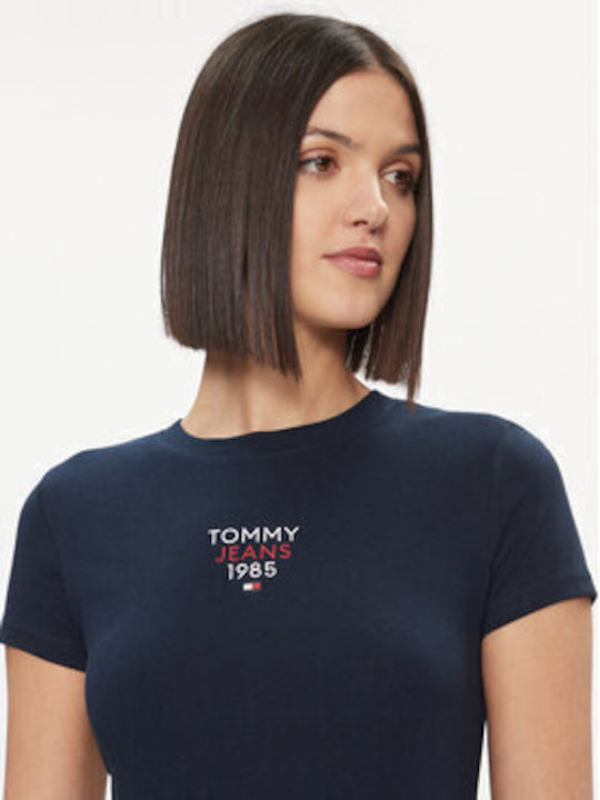 Tommy Hilfiger Essential Γυναικείο T-shirt Σκούρο μπλε