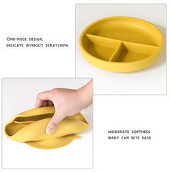Queen Mother Lion Cub Silicone Feeding Set with Anti-Slip Beige Base 4 Pieces for 6+ Months