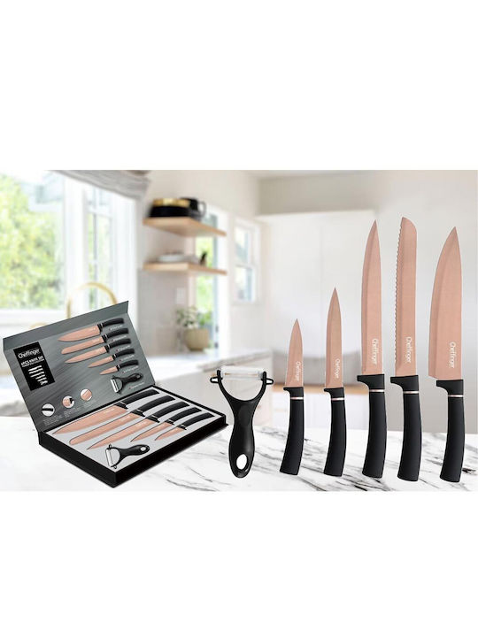 Cheffinger Messerset aus rostfreiem Stahl 6Stück