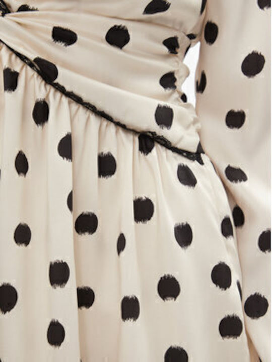 Mini Abendkleid Beige