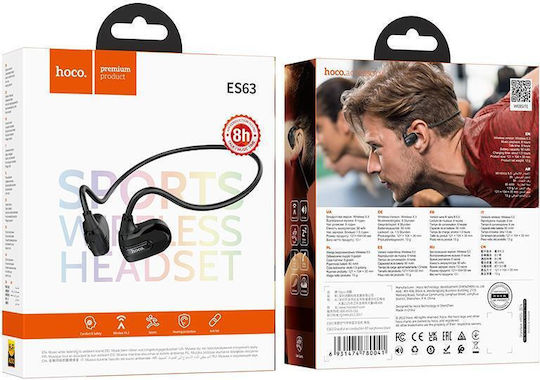 Hoco ES63 Open Ear Bluetooth Handsfree Căști cu Rezistență la Transpirație Negru