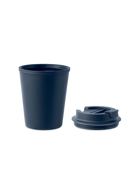 Midocean Tridus Κούπα Κεραμική με Καπάκι Μπλε 300ml