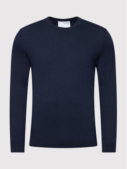 Selected Homme Long Sleeve Sweater Dark Blue