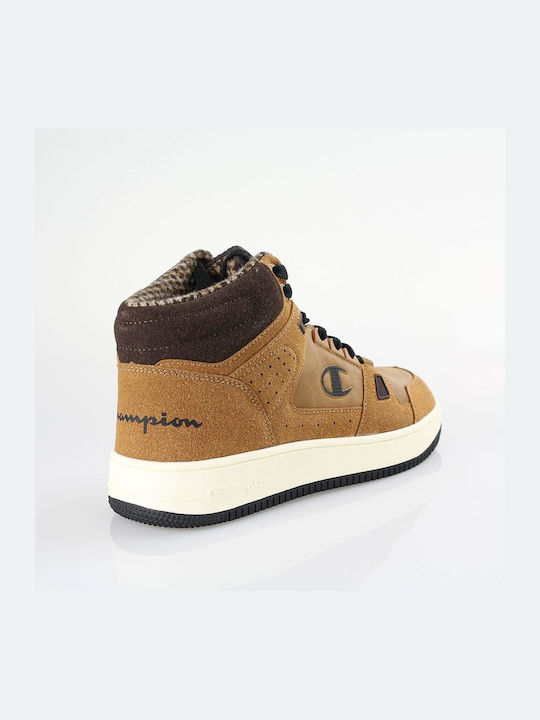 Champion Kinder-Sneaker Hoch Rebound Mid Braun