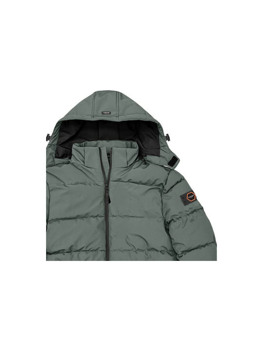 Winter Jacket Puffer Khaki