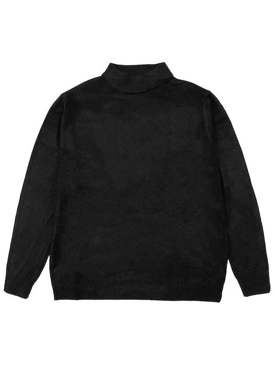 Ustyle Women's Long Sleeve Sweater Cotton Black