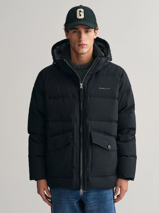 Gant Alta Men's Winter Puffer Jacket Waterproof BLACK