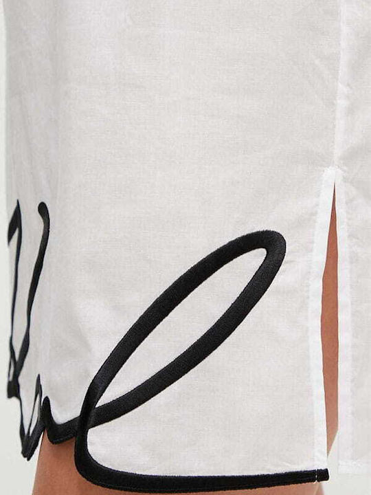 Karl Lagerfeld Women's Mini Dress Beachwear White