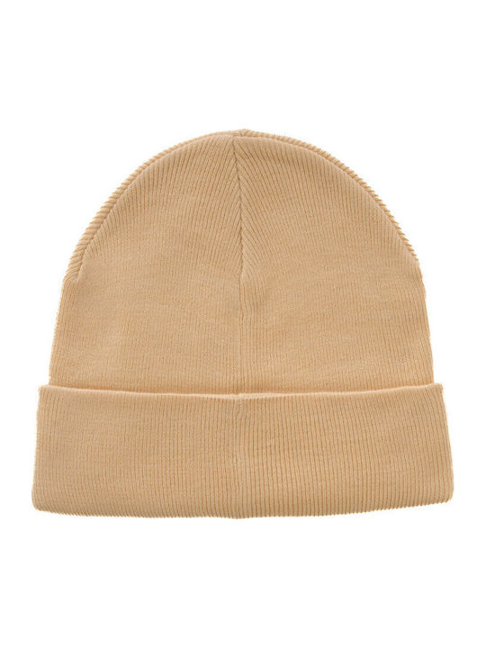 Monochrome Beanie Unisex Strickmütze in Braun Farbe
