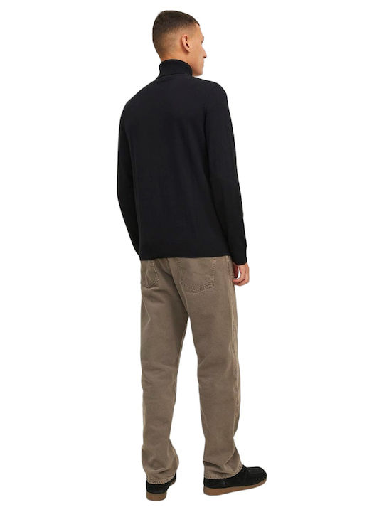 Langarm-Pullover Schwarz