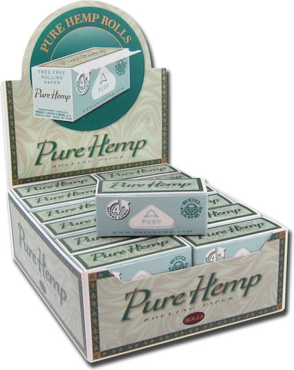 Pure Hemp Ролка цигарена хартия Pure Hemp Ролка за свиване на цигари Стандартна 4м 1бр