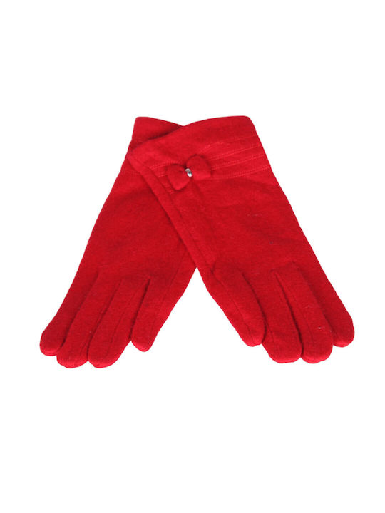 Rot Wolle Handschuhe