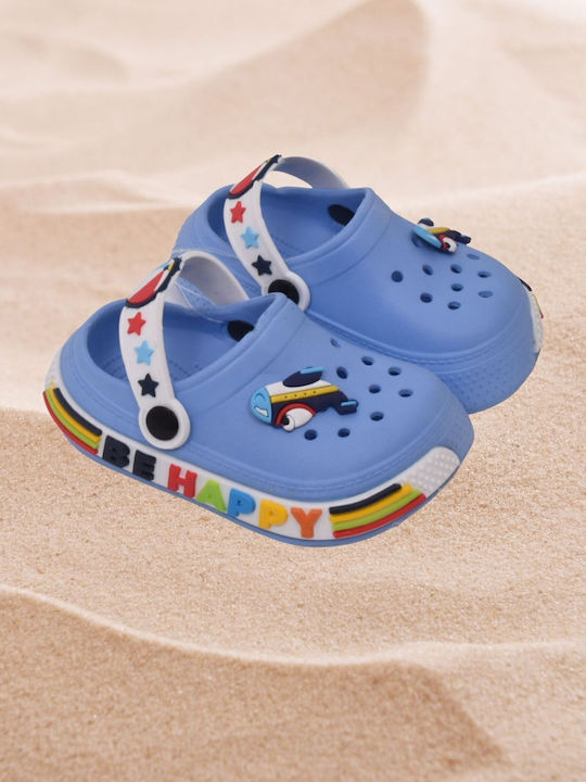 Clogs Light Blue