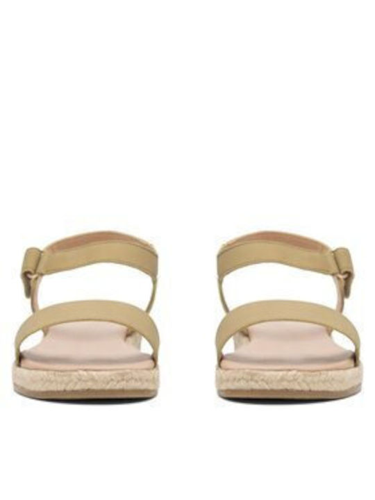 Damen Flache Sandalen in Grün Farbe