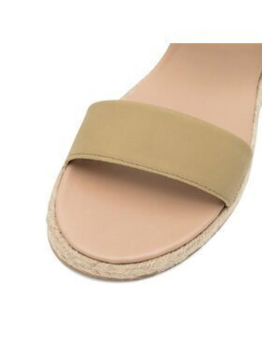 Damen Flache Sandalen in Grün Farbe