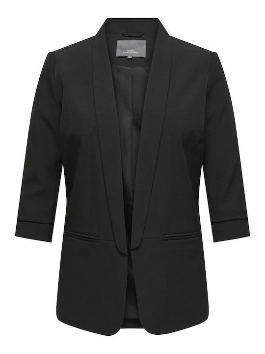 Only Lung Blazer pentru femei Sacou Black