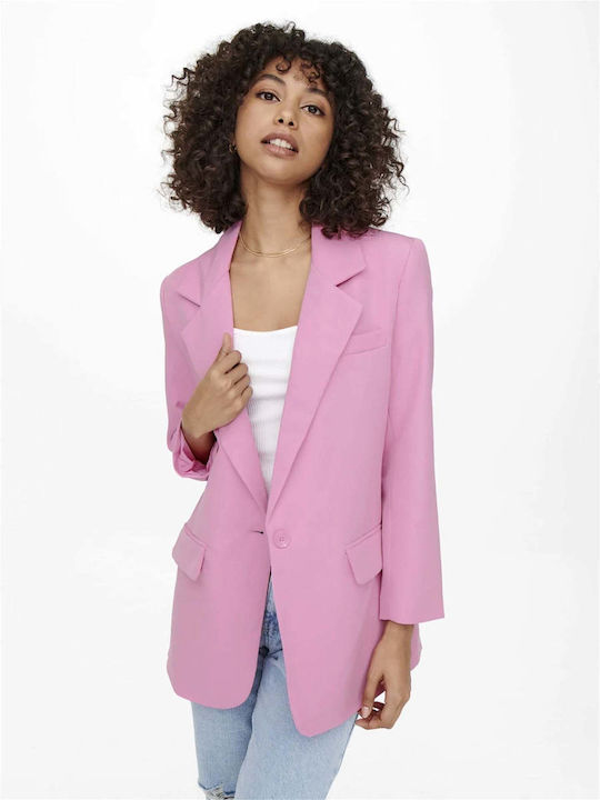 Only Blazer pentru femei Sacou ROZ