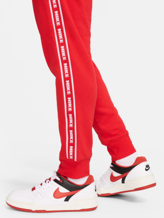 Club Fleece Sweatpants Set mit Elastik Rot