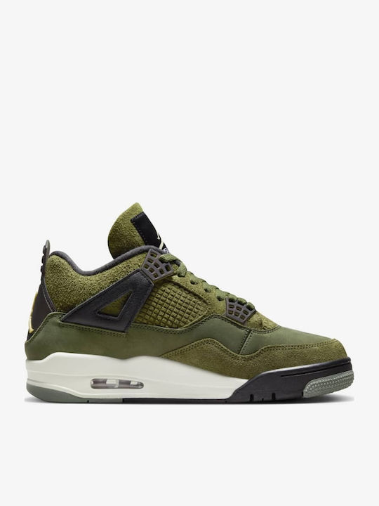 Air  4 Retro Мъжки Маратонки Medium Olive / Pale Vanilla / Khaki / Black / Sail