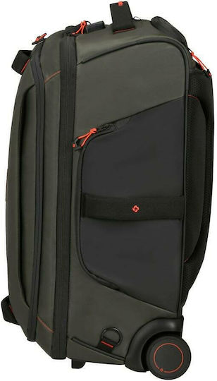 Samsonite Ecodiver Βαλίτσα Ταξιδιού Καμπίνας Χακί με 4 Ρόδες