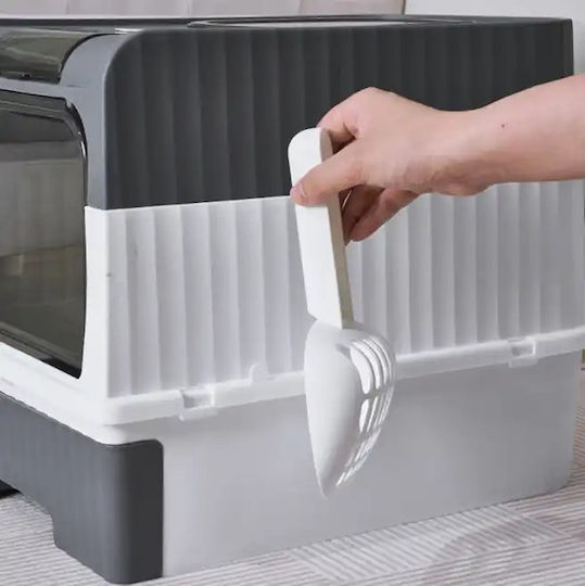 Toaletă Pisică Închisă cu Filtru Portocalie L35 x W50 x H34buc