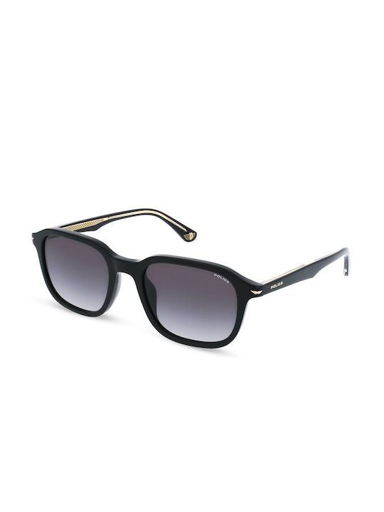 Police Women's Sunglasses with Black Plastic Frame and Black Gradient Lens SPLL81 0700