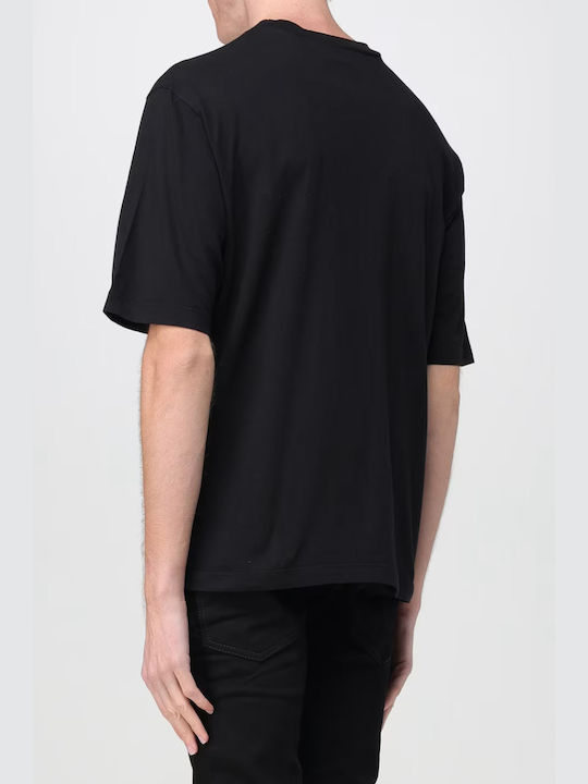 Dsquared2 T-shirt Bărbătesc cu Mânecă Scurtă Black