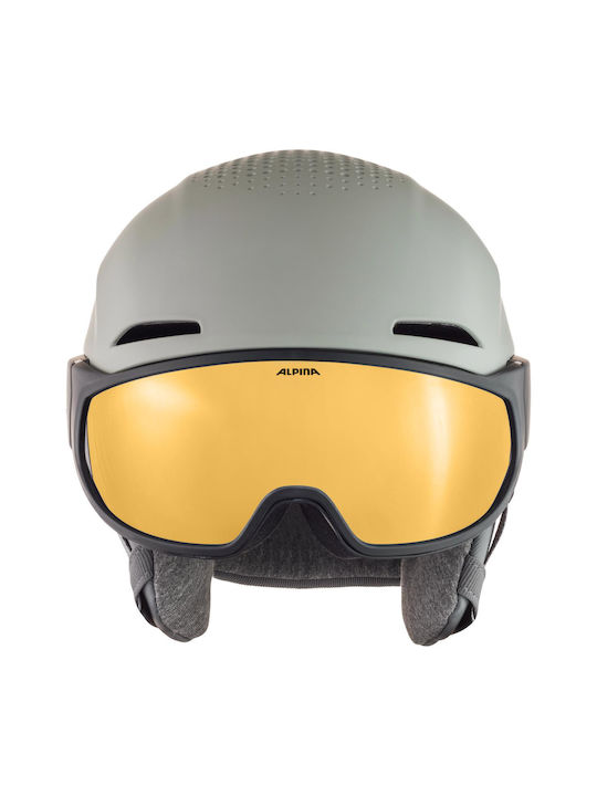 Alpina Alto Hi-eps Ski & Snowboard Helm in Gray Farbe