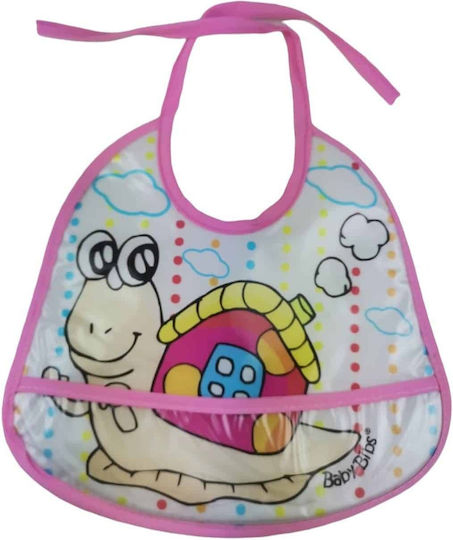 Baby Bibs Αδιάβροχη Σαλιάρα Υφασμάτινη Ροζ
