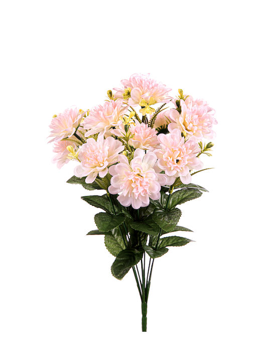 Buchet floral de daliile din țesătură (10buc) 40cm- A24174 - Fuxia