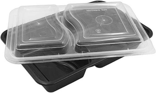 Ecocraft Disposable Plastic PP Tableware Black 50pcs
