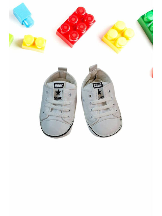 Boac Βρεφικά Sneakers Αγκαλιάς Λευκά