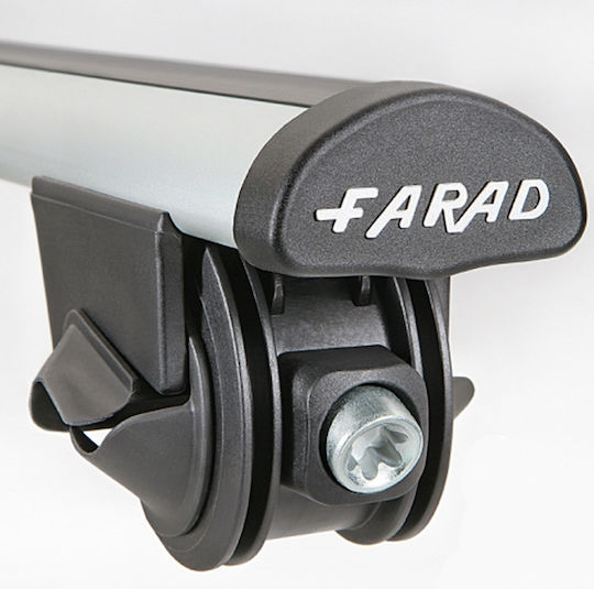 Farad Aluminum Car Roof Bars Set with Roof Rack Legs and Lock for Daihatsu Terios Silver