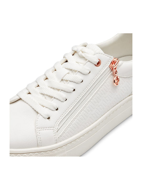 Γυναικεία Ανατομικά Chunky Sneakers Wht / Rose Gold