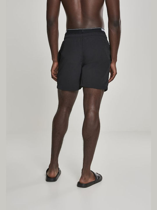 Urban Classics Men's Swimwear Shorts Black/Black/White