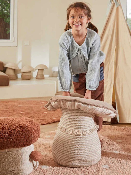 Lorena Canals Kinder Aufbewahrungskorb Mushroom Beige 45x40x40cm