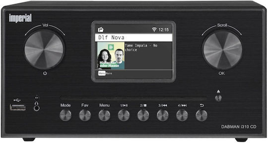 Imperial AV Ηχοσύστημα 2.0 DABMAN i310 22-329-00 40W με CD / Digital Media Player και Bluetooth Μαύρο