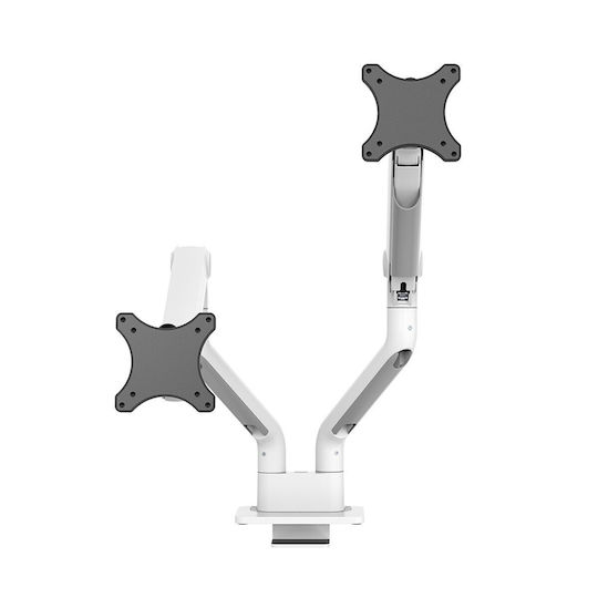 Neomounts Neomounts Stand Desk Mounted for 2 Monitors up to 17" with Arm White