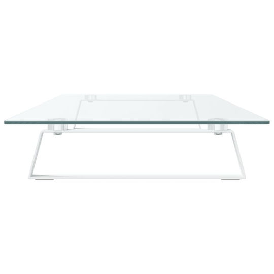 vidaXL Stand Desk Mounted Monitor White (374222)