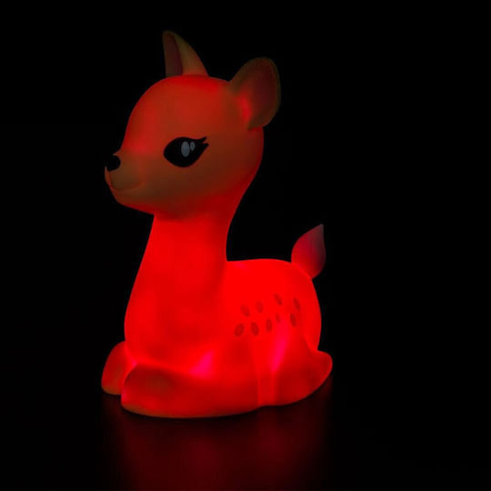 Dhink Nursery Night Light LED Deer Battery Orange