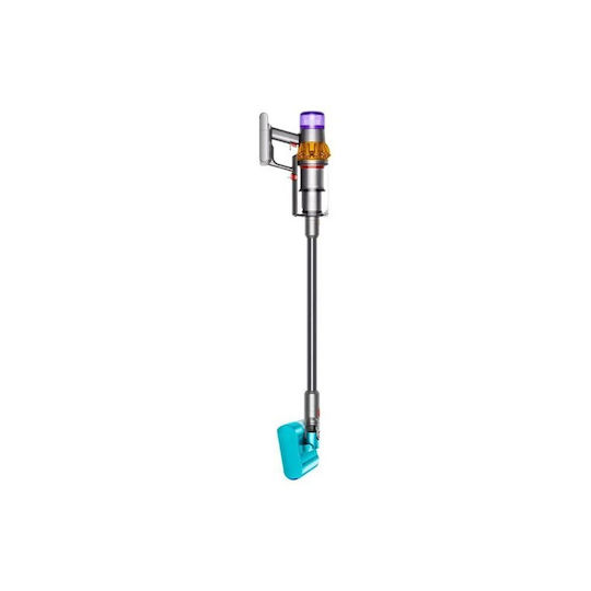 Dyson V15s Detect Submarine Επαναφορτιζόμενη Σκούπα 2 σε 1 Stick & Χειρός Yellow / Iron / Nickel
