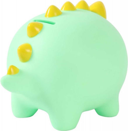 Total Gift Children's Money Box Plastic Green 18x15x16cm